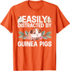 Guinea Pig Gift Guinea Pig Accessories & Stuff Cute Guinea Pig Art For Men Women Kids Guinea Pig Cavy Lover T-Shirt - Orange