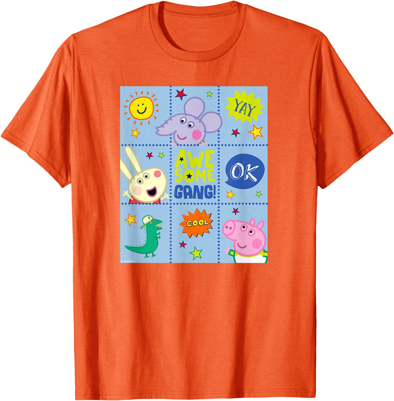 Peppa Pig - George Pig Awesome Crew T-Shirt - Orange