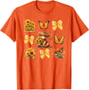 Coquette Bow Scottish Highland Cow Sunflower Shirt Baby Highland Cow With Sunflower Butterflies Farm Western T-Shirt - Orange