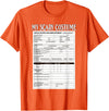 Funny Spooky Halloween Costume Ideas Job Application Funny Scary Halloween Costume Trick or Treat T-Shirt - Orange