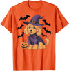 Cockapoo Dog Halloween Co. Pumpkin Bat Witch Costume Cockapoo Dog Halloween T-Shirt for Men Women Kids - As Pictured