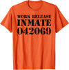Jail Inmate Costumes by Moxio Orange Prisoner Halloween Costume Work Release Inmate T-Shirt - Orange
