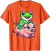 Cute Frog Pig Apparel Kawaii Frog Pig T-Shirt - Orange