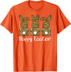 Cute Rabbit Lover Bunny Graphic T-Shirt (Red) in Orange
