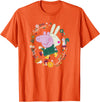 Peppa Pig Happiness Is Handmade Peppa & Rebecca Hugging T-Shirt - Orange