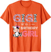 Cow Birthday Cow Lover Gifts For Family Men Woman Gigi of The Birthday Girl Farm Cow Grandma Matching Family T-Shirt - Orange