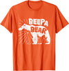 Mens Beepa Bear T-Shirt Father's Day Tee T-Shirt - Orange
