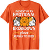 Guinea Pig Shirts For Men Women Kids Gift Emotional Breakdown Place Guinea Pig Cavy Pet Women Men Kids T-Shirt - Orange