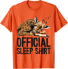 Sleeping Giraffe - Official Sleep Apparel Giraffe Sleeping Funny Official Sleep T-Shirt - Orange