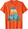 Forest Animal Outdoor Nature Bears Gift Grizzly Bear Animal of the Forest Nature Brown Bear Retro Brown Bear T-Shirt - Orange