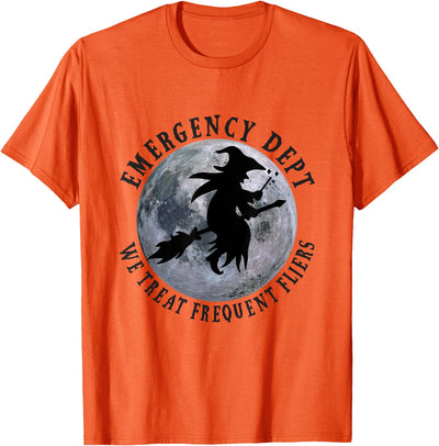 Emergency Medical Department Halloween Gift Ideas ER Nurse Halloween Emergency Room Dept Nurse Tech ED Rn Fall T-Shirt