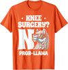 Llama Alpaca Lover Gifts Knee Surgery No Prob-llama Llamas Animal Lover T-Shirt - Orange