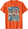 Buffalo New York Waterfront Wonder Buffalo New York NY Waterfront Wonder SD391 T-Shirt - Orange