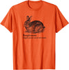 Booplesnoot Cute Bunny Funny Rabbit Pet Back to School T-Shirt in Orange