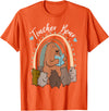 Thank You Teacher Appreciation Gifts Teacher Bear Reading Appreciation Teacher Graphic T-Shirt - Orange