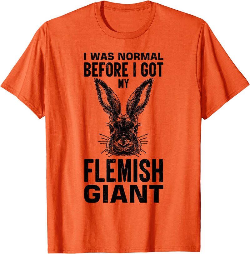 Flandrian Giant Rabbit T-Shirt in Orange