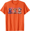 July 4th Highland Cow Farm Lovers American Costume Highland Cow Cattle Animal Lover Patriotic 4th of July T-Shirt - Orange