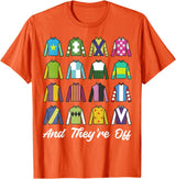 Funny Horse Racing Derby Day Men Women Race Tees and They're Off Horse Racing Derby Day Funny Men Women T-Shirt - Orange