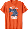 Catfish Gifts Catfish King Catfish Fishing T-Shirt - Orange