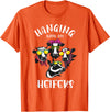 Cute Cow Herder Lady Animal Farm Lover Designs Funny Hanging with My Heifers Gift for Women Cow Farmer Girl T-Shirt - Orange