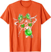 Funny St Patrick’s Day Shamrock Irish Cow Lover Coquette Highland Cow St Patrick’s Day Lucky Irish Cow Lover T-Shirt - Orange