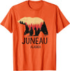 Juneau Alaska Souvenirs & Gifts Juneau Alaska Vintage Grizzly Bear Souvenir Gift T-Shirt - Orange