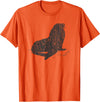 Distressed Sea Lion Sea Lion T-Shirt - Orange