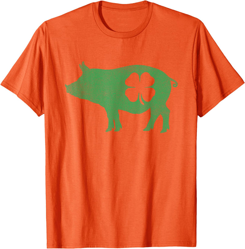 Pig - Shamrock St Patricks Day - Shirts Pig - Shamrock St Patricks Day Saint Paddys Irish Funny T-Shirt - Orange