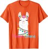 funny Mama Llama tshirt for mother's day Mama Llama Funny Mother's Day Shirt for Women Mom Love Llama T-Shirt - Orange