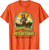 The Thrift Garage Great Smoky Mountains National Park Guitar Bear Cute Smokies T-Shirt - Orange