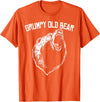 Miftees Grumpy Old Man Club Grumpy Old Bear T-Shirt - Orange