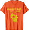 Funny Farm Nothing Tips Like A Cow Wisconsin T-Shirt - Unisex-Adults, Green, Small, Short Sleeve, Cotton, Polyester - Orange