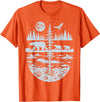 Polar Bear Arctic Tundra Wildlife Nature Lover Polar Bear Arctic Wilderness Nature Scene Wildlife Lover T-Shirt - Orange