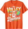 CharlIan Minds - LlamaLovers The Volley Llamas Pickleball Funny Llama T-Shirt - Orange