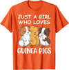 Guinea Pig Gifts & Prints Guinea Pig Shirt Girls Guinea Pig Gifts Women Guinea Pig T-Shirt - Orange
