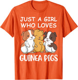 Guinea Pig Gifts & Prints Guinea Pig Shirt Girls Guinea Pig Gifts Women Guinea Pig T-Shirt - Orange
