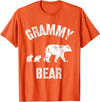 All in the Bear Family Vintage Grammy Bear Grandma With Two 2 Cubs T-Shirt - Orange