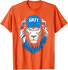 I Liked The Lions Before It Was Cool Tees Blue Lions Salty Wearing Hat Salty Cool Lions Strong Lions T-Shirt - Orange