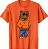 Bear Shirts For Men Women Kids Gifts Cool Bear Sunglasses Men Women Kids Boys Girls Youth Teen T-Shirt - Orange