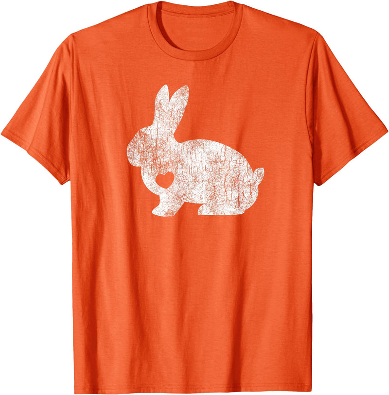 Love Bunny Rabbit Lover Animal Pet Owner Easter Gift T-Shirt in Orange