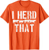Daneisyista Vintage Cow Beef Butcher Farmer Gift T-Shirt - Orange