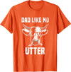 Lustige Kühe Bauernhof Papa Farming Leben Kuh Papa wie Keine Utter Funny Father's Day Animal Word Game T-Shirt - Orange