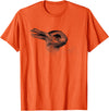 Vintage Duck Rabbit Illusion Psychology Classic T-Shirt in Orange