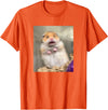 Scared Hamster Meme Funny Pet Owner Dank Trendy T-Shirt - Orange
