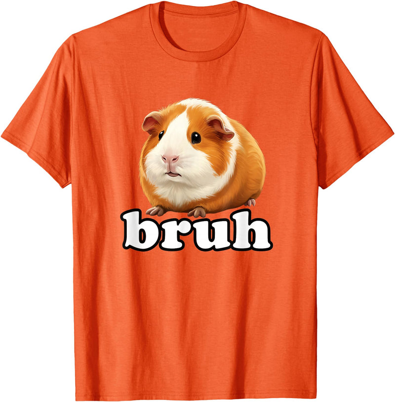 Guinea Pig Rodent Kids Animal Lover Farm Pets Cute Guinea Pig Bruh Cute Rodent Kids Animal Lover Funny T-Shirt - Orange