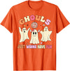 Groovy Ghosts Just Wanna Have Fun Funny Halloween T-Shirt - Orange