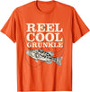 Angling Grunkle Freshwater Pickerel Fishing Rod Reel Cool Grunkle Fly Fishing Walleye Fishing Pole Grunkle T-Shirt - Orange