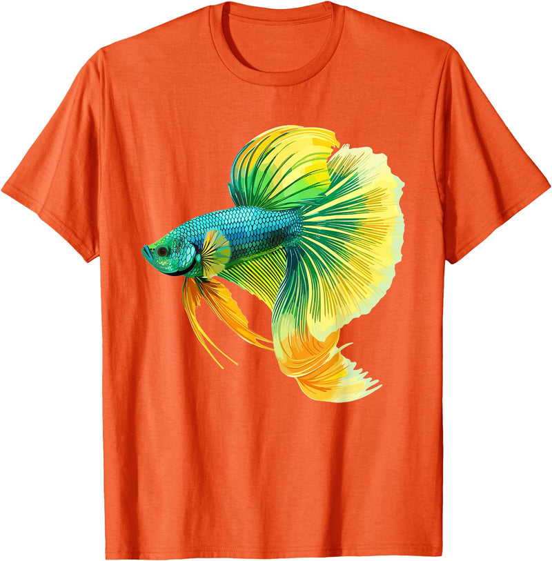 Bettas Betta Lovers Shop Bettas Betta Fish Betta T-Shirt - Orange