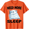 Polar Bear Pajamas & Nightgown .Co Cute Polar Bear Need More Sleep Pajamas Nightgown T-Shirt - Orange