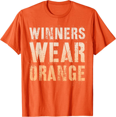 Vintage Let's Go Dutch School Holland Spirit Cheer WINNERS WEAR ORANGE Summer Camp Team Building War Game Day T-Shirt